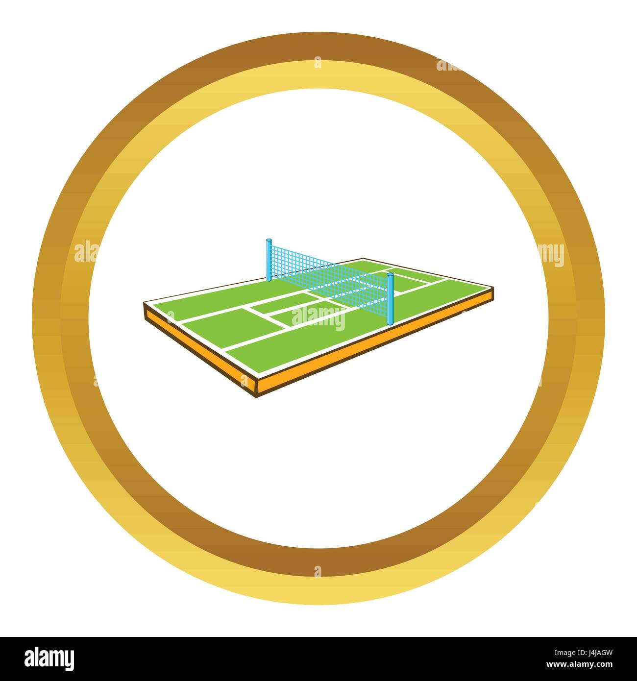 Tennis court vector icon Stock Vector