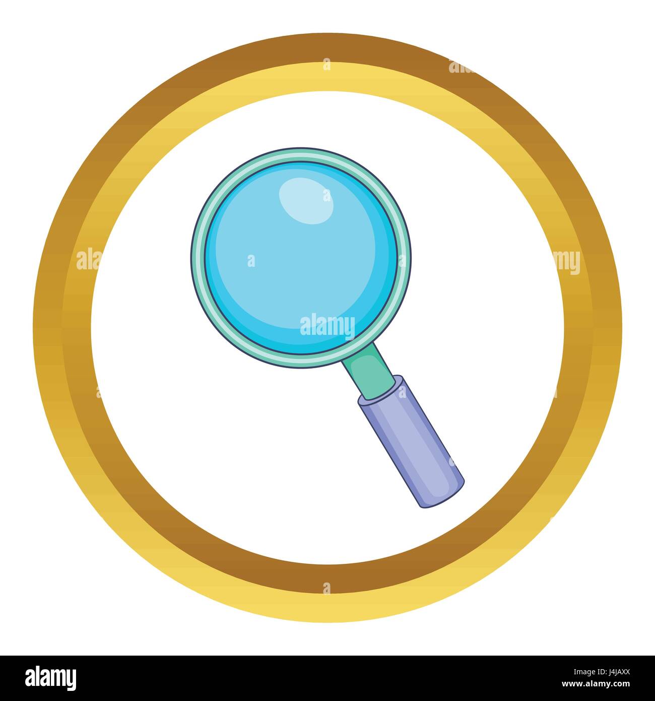Magnifying glass vector icon Stock Vector Image & Art - Alamy