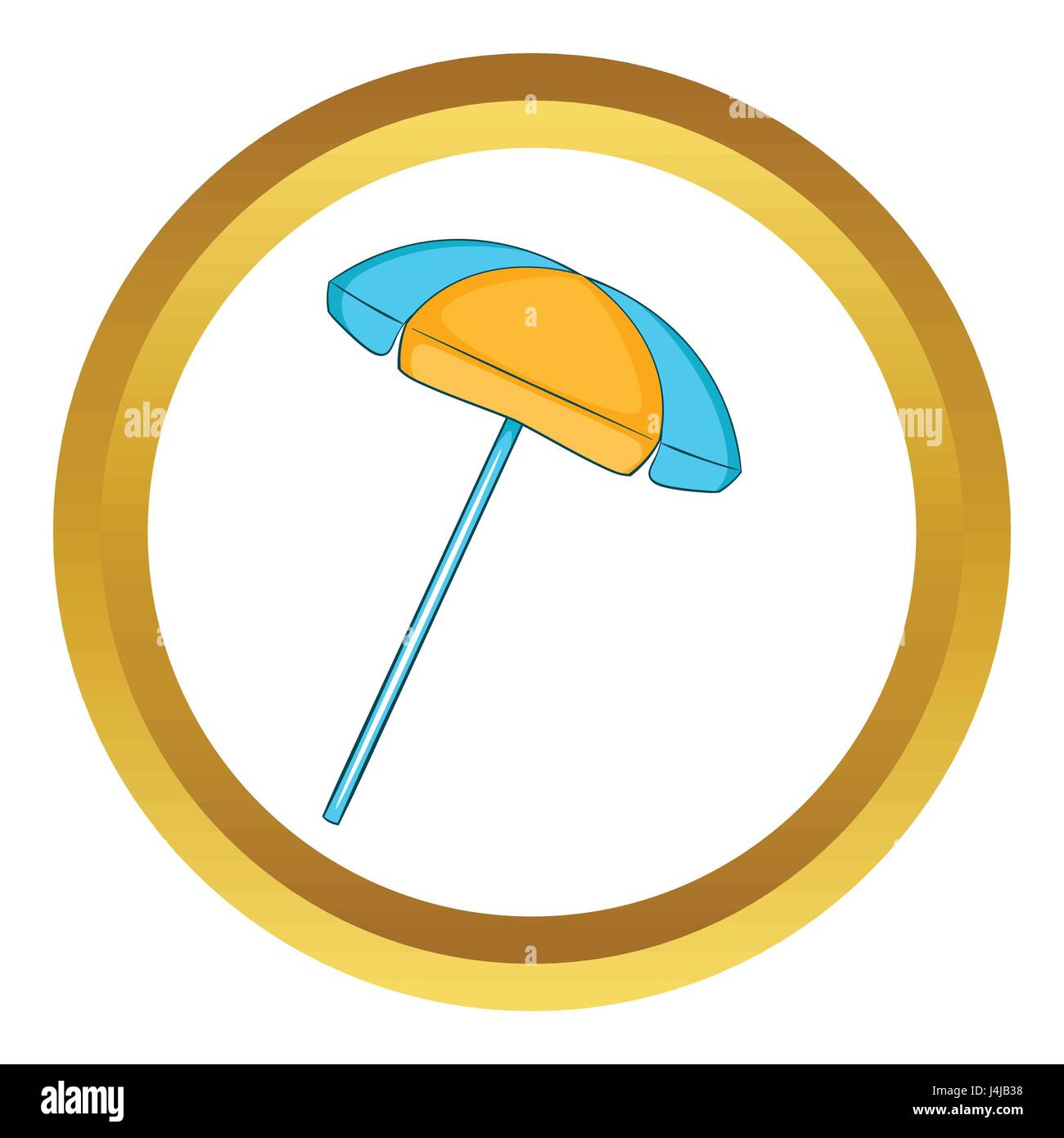 Sun umbrella vector icon Stock Vector Image & Art - Alamy