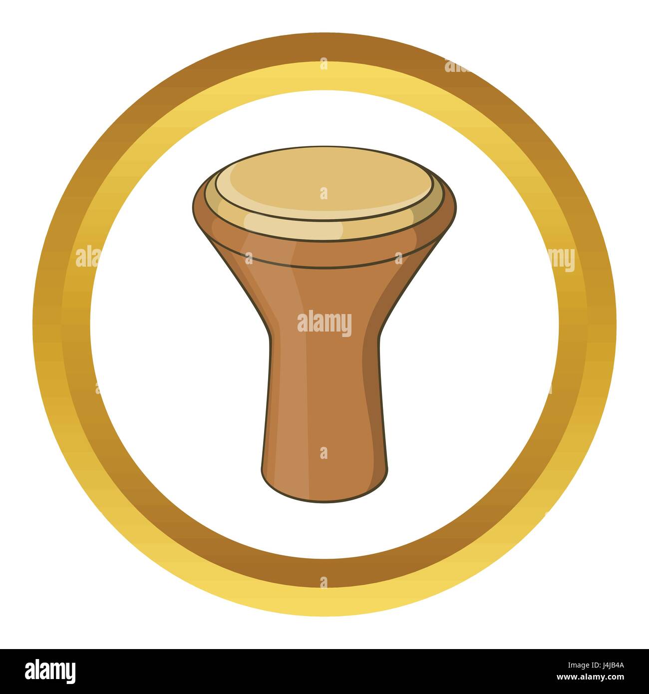 Darbuka musical instrument vector icon Stock Vector Image & Art Alamy
