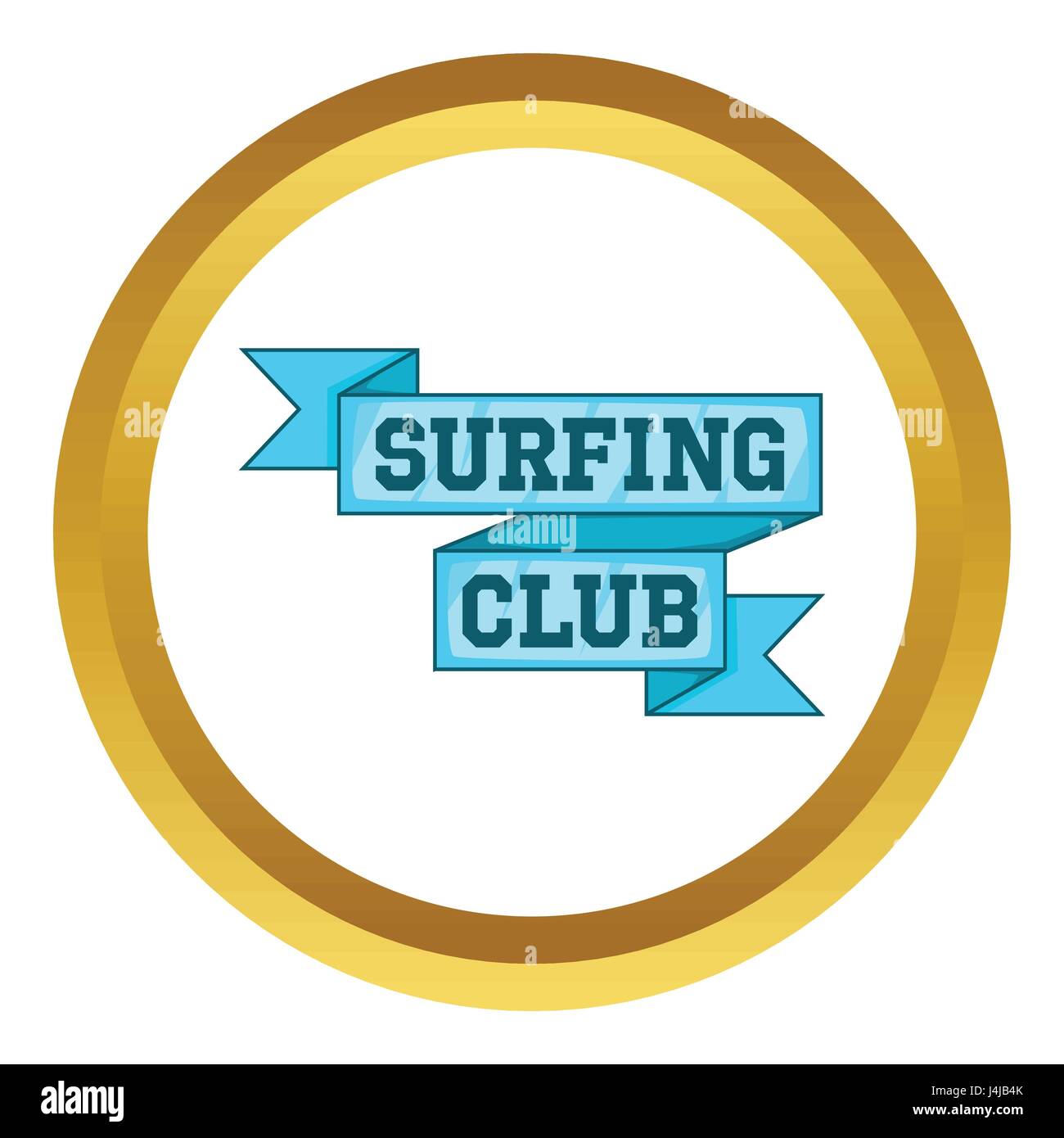 Surf club emblem vector icon Stock Vector Image & Art Alamy