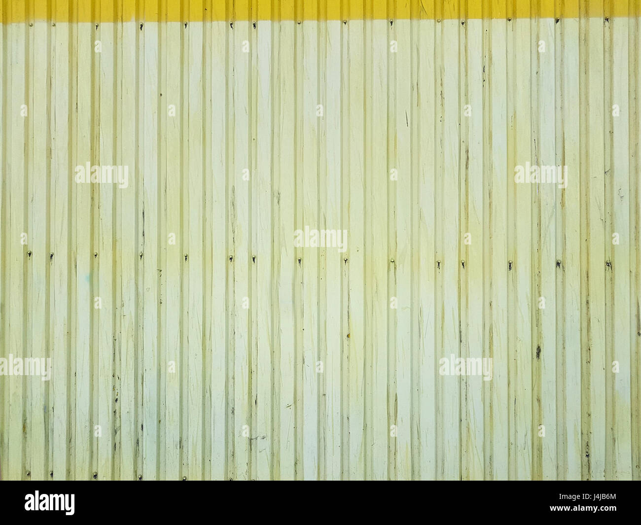 Metal Cladding Wall Design Old Lemon House Color Texture Background With Bolts In The Lower Part Stock Photo Alamy