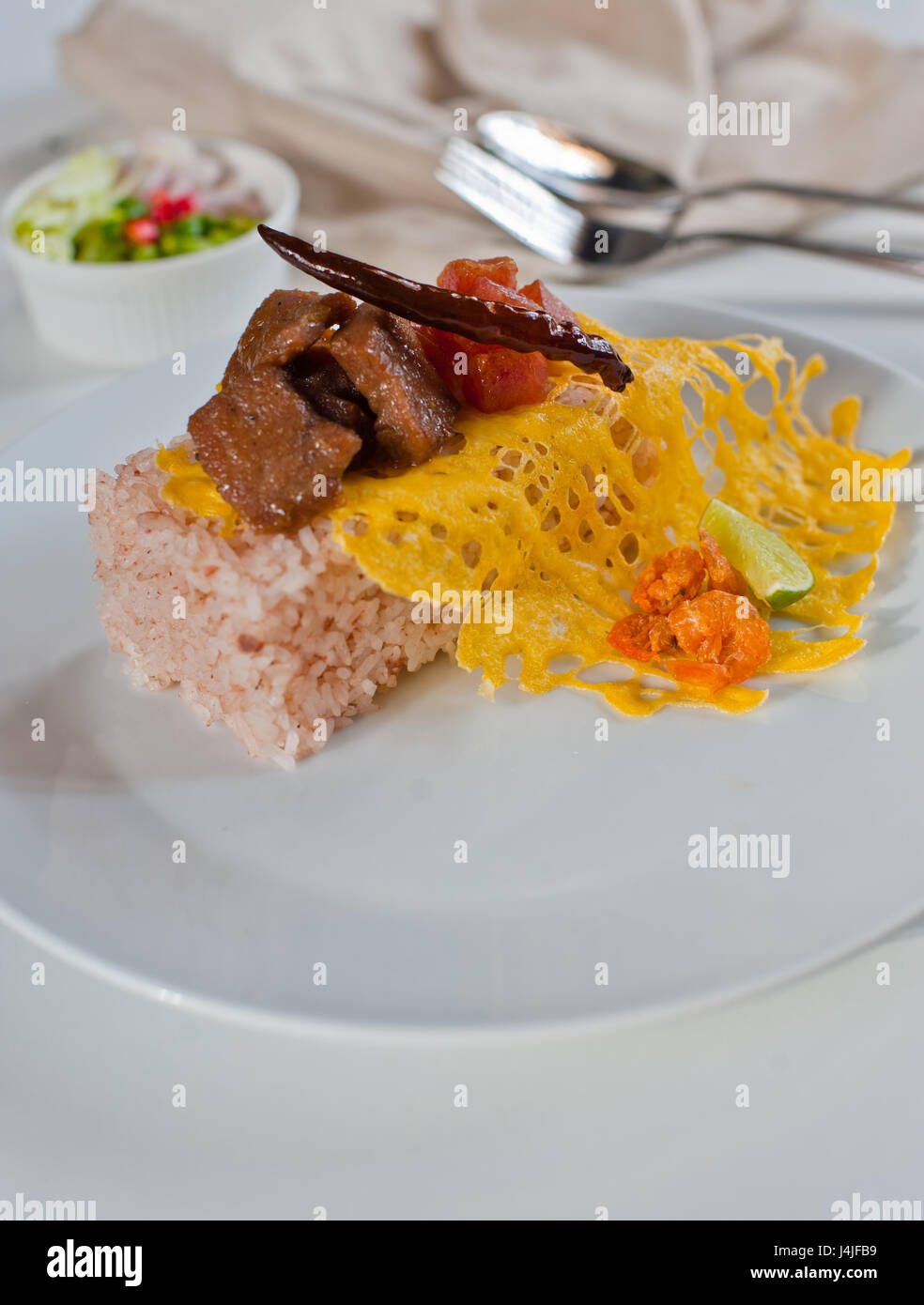 Fried rice Mixed with Shrimp paste (Kao Cluk Ka Pi), Thai style food ...