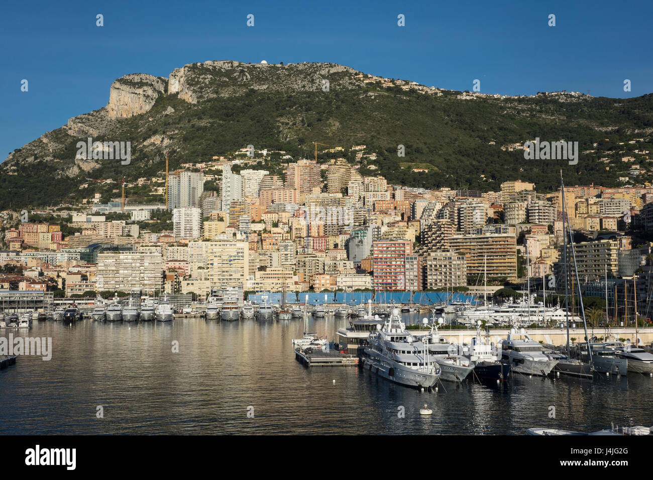 Monaco, Monte Carlo, Port Hercule Stock Photo