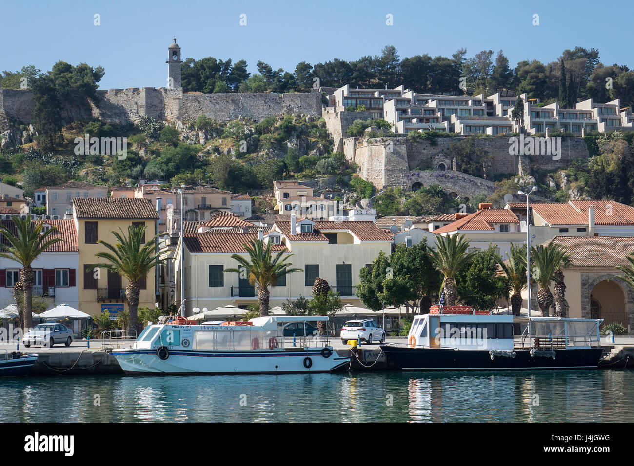 Greece, Peloponnese, Nafplio, waterfront Stock Photo - Alamy