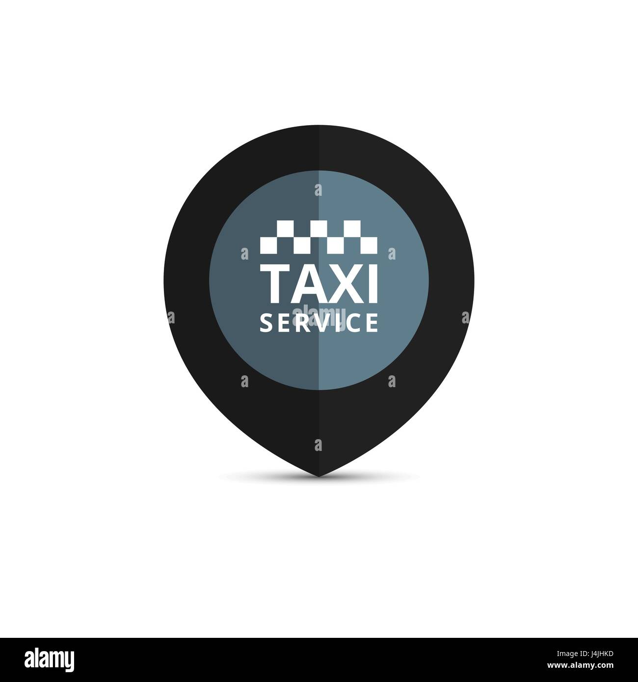 Taxi, cab logo, design. Taxi point graphic icon. Vector illustration Stock Vector