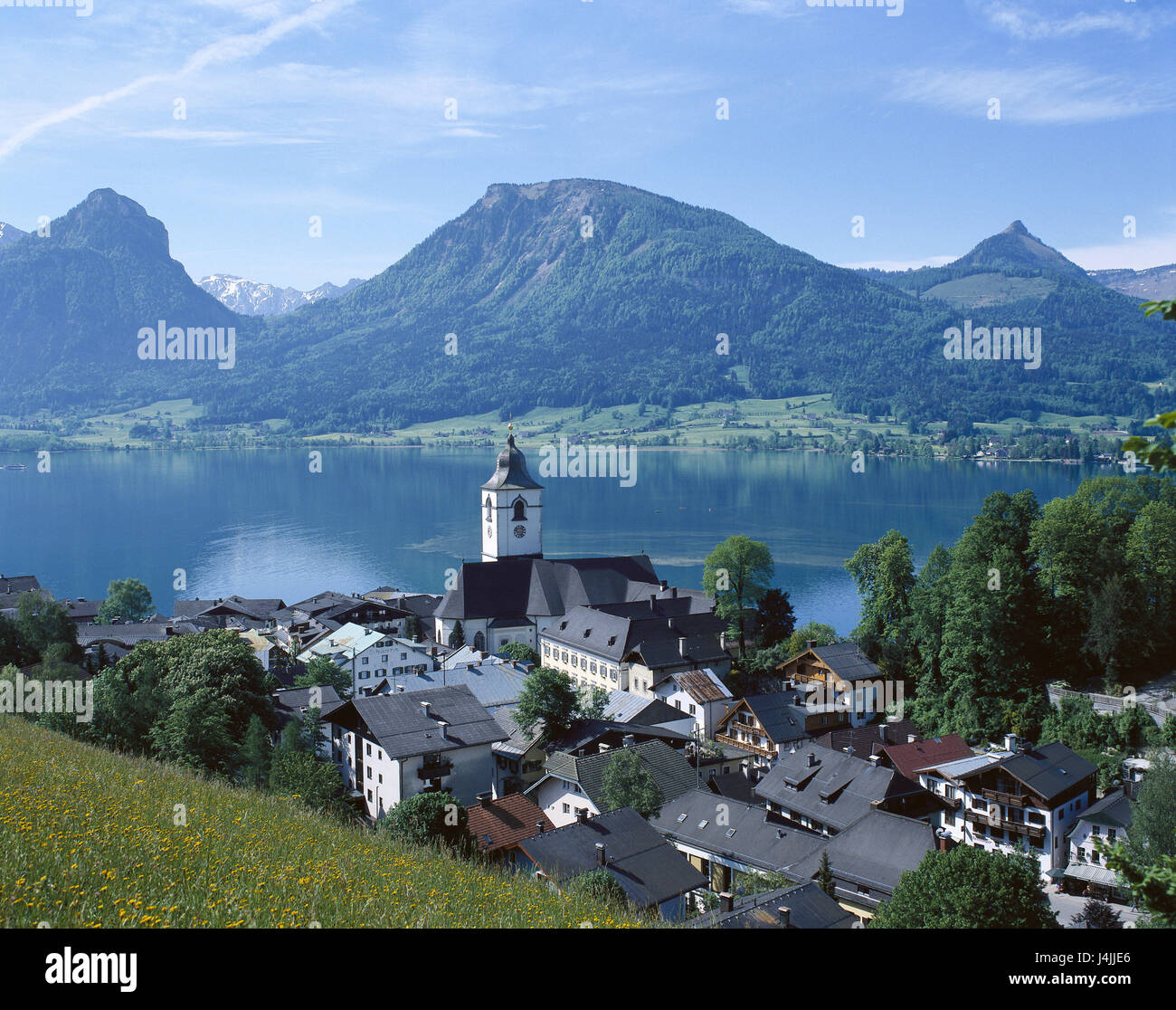 Austria, salt chamber property, St. Wolfgang, local view, Wolfgang's