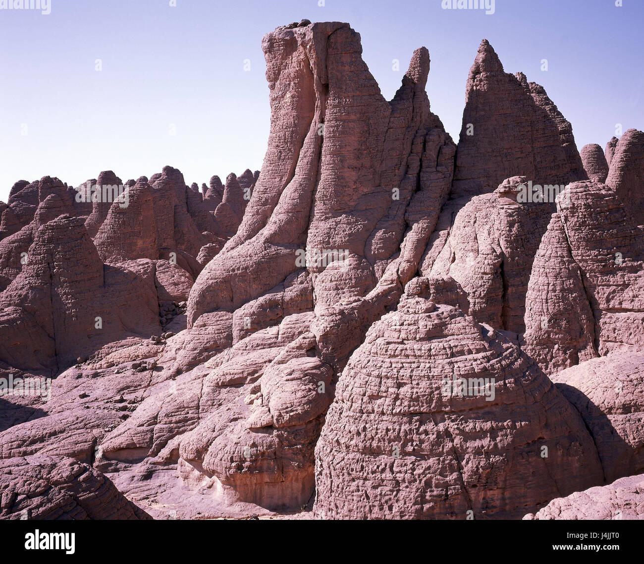 Algeria, Sahara, Tassili N'Ajjer national park, bile formations Africa ...