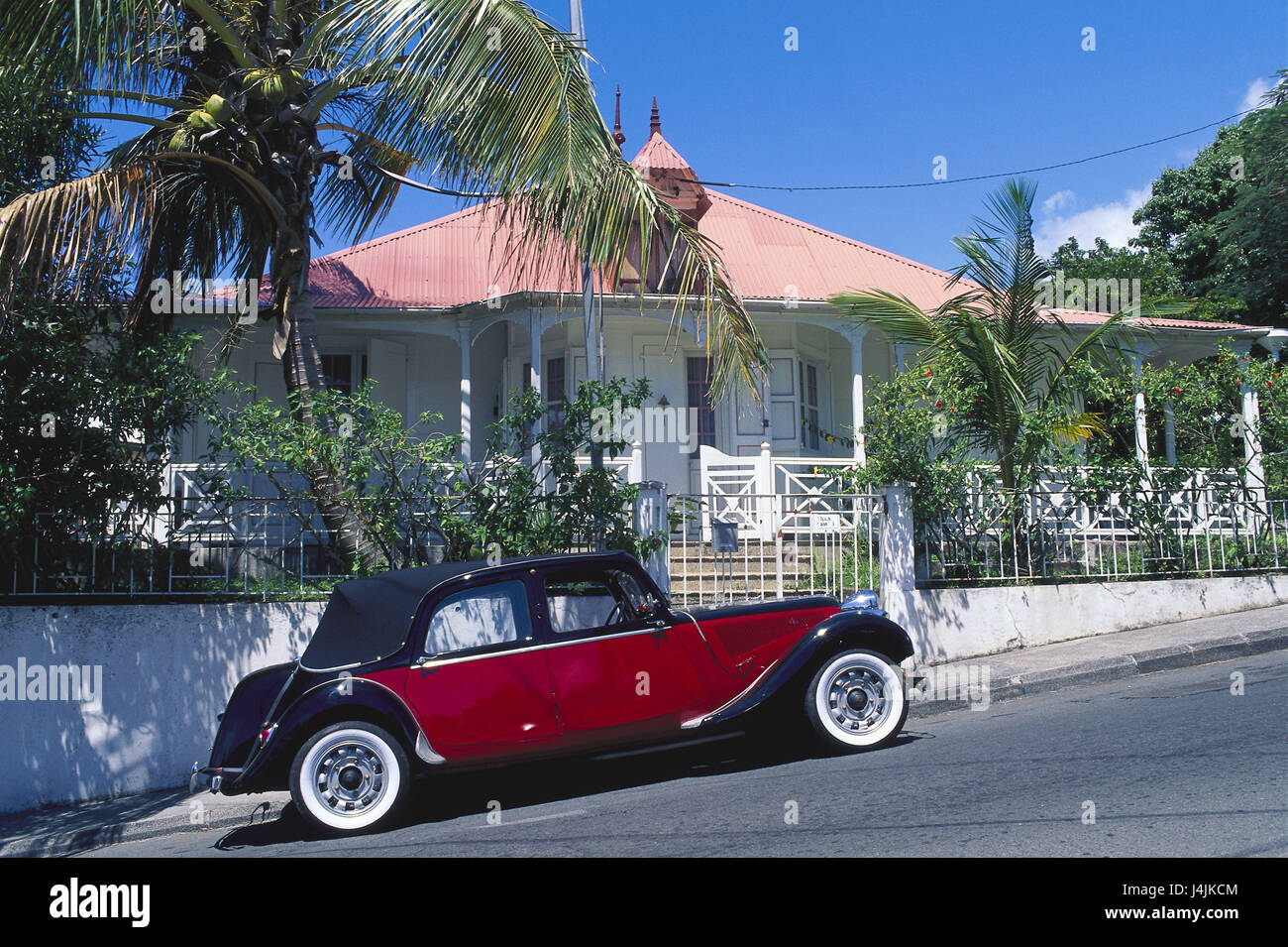 Guadeloupe, island BasseTerre, SaintClaude, residential house, old