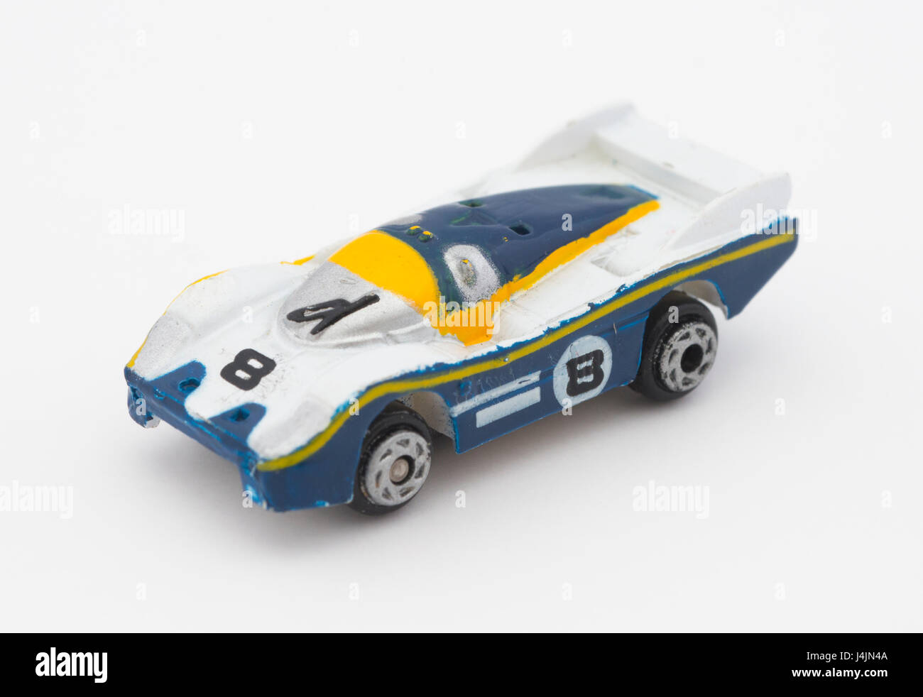 Porsche 956 Micro Machine toy Stock Photo