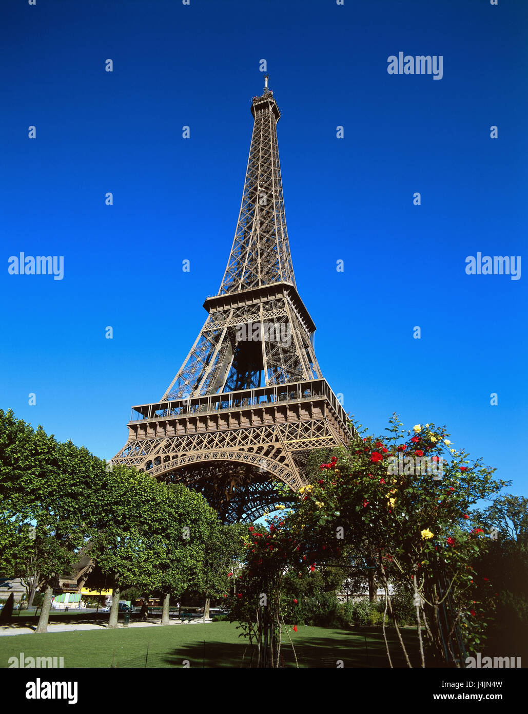 France Paris Eiffel Tower Park Europe Town Capital Summer Landmark Height 300 51 M