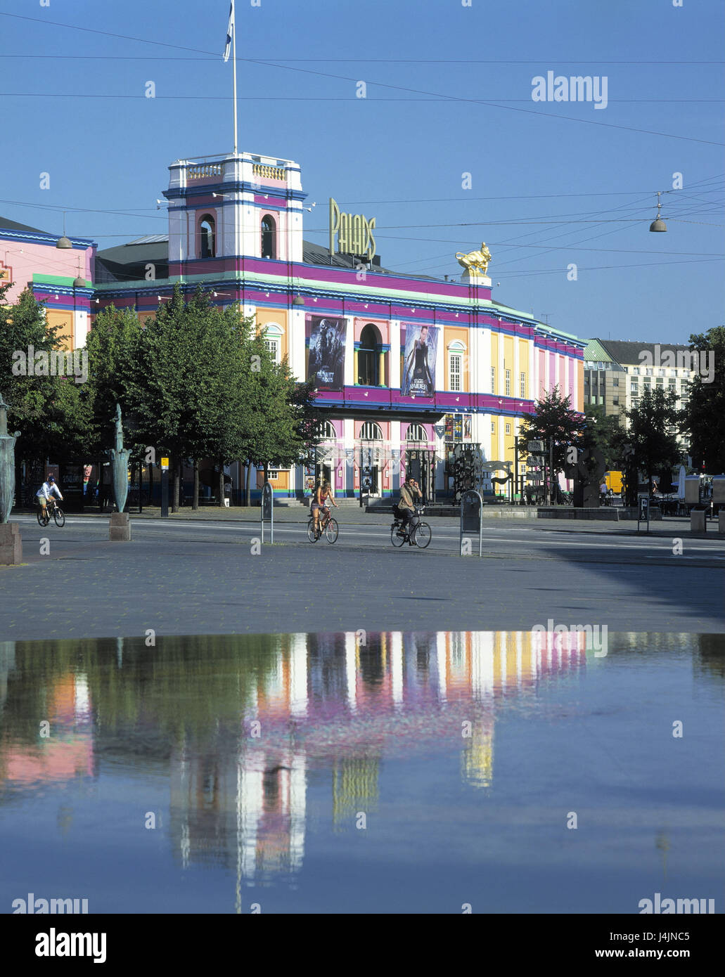 Denmark, Copenhagen, Palads, cinema, passerby Northern Europe, town, capital, building, film