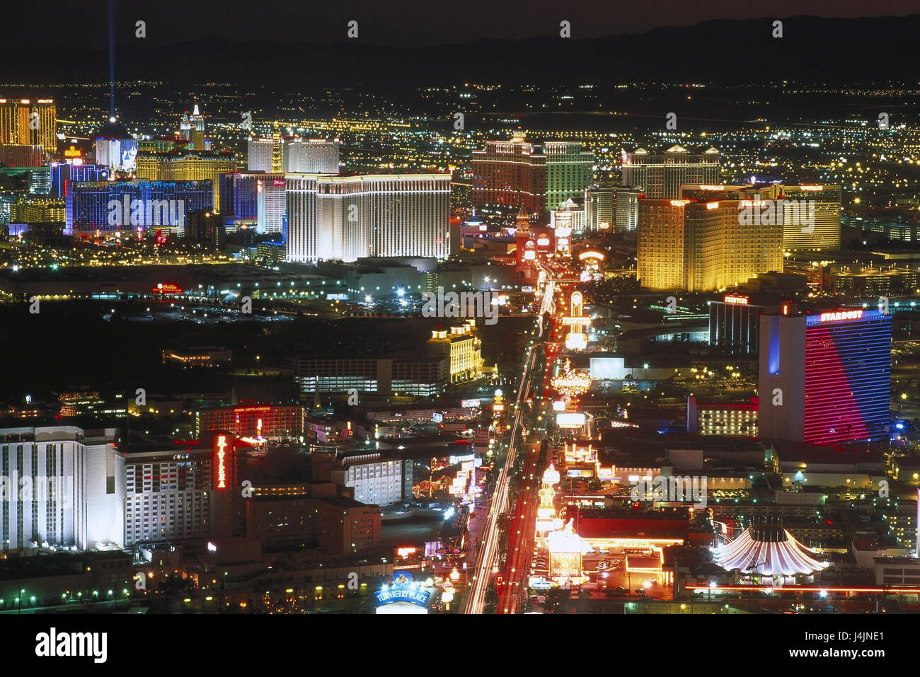 The USA, Nevada, Las Vegas, the Strip, town overview, night, illuminateded  America, town, overview, player's town, Las Vegas Strip, Las Vegas  boulevard, illuminateds, Illumination, illuminated, pleasure mile, houses,  high rises, hotels, casinos,