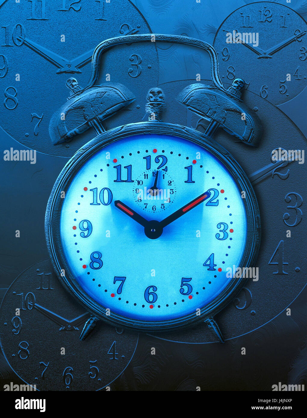 Alarm clock, dials, icon, time time, pointer, dial, pressure of time, transitoriness, hand Stock Photo