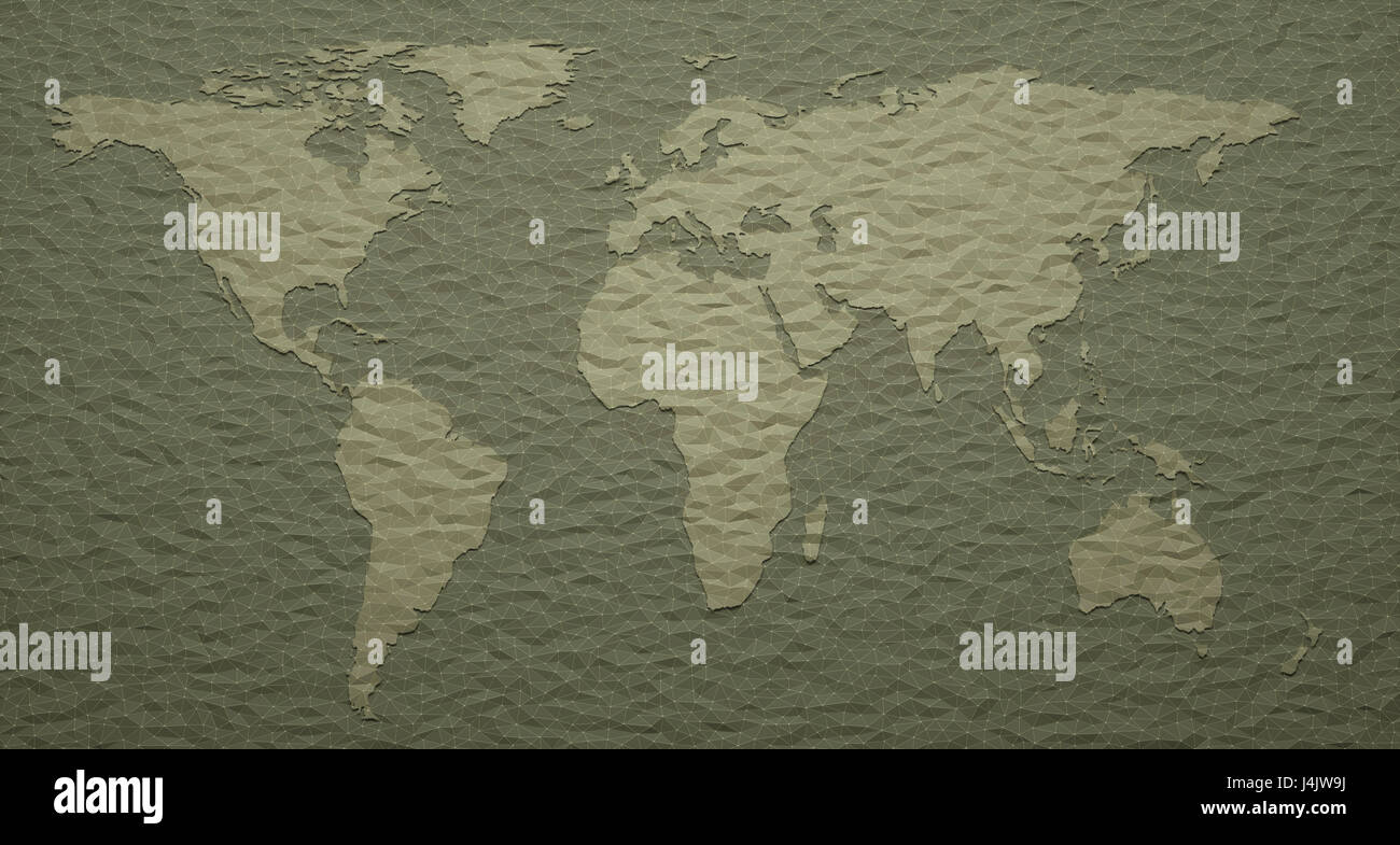 World map, illustration. Stock Photo