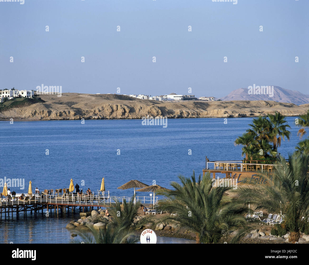 Egypt, Hurghada, the Red Sea, hotel facilities, overview, golf course outside, holiday's attachments, hotel, sea, vacation, region el Gouna, Steigenberger Golf Resort, palms, overview Stock Photo