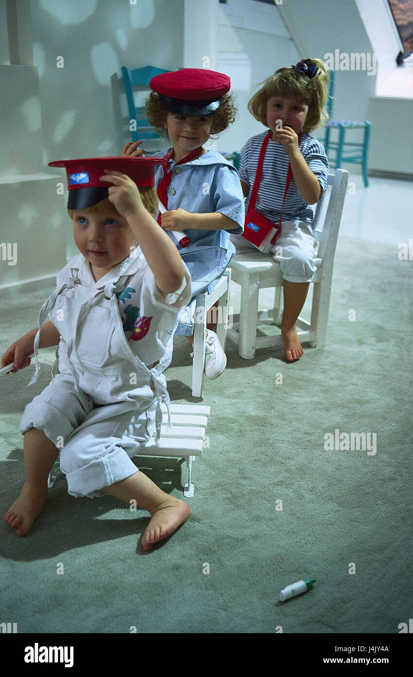 Children Boy Girl To Train Games Inside At Home