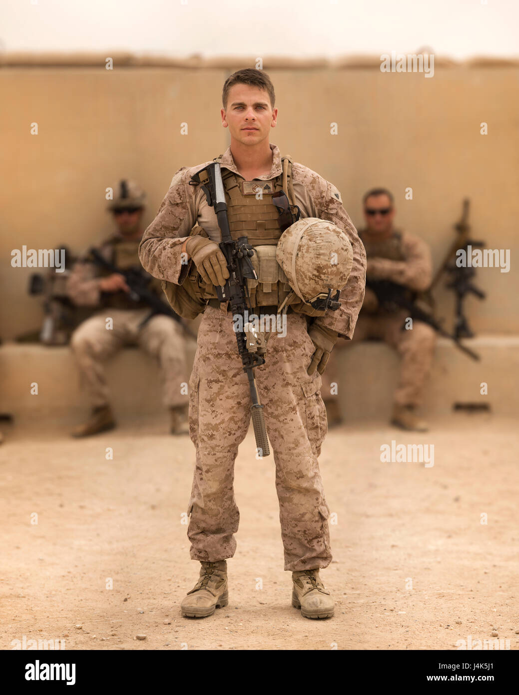 An infantry team leader with the 24th Marine Expeditionary Unit, part ...