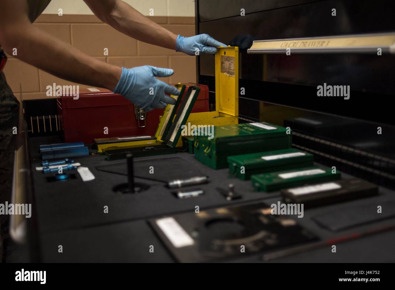 A U.S. Air Force hydraulics technician from the 18th Component