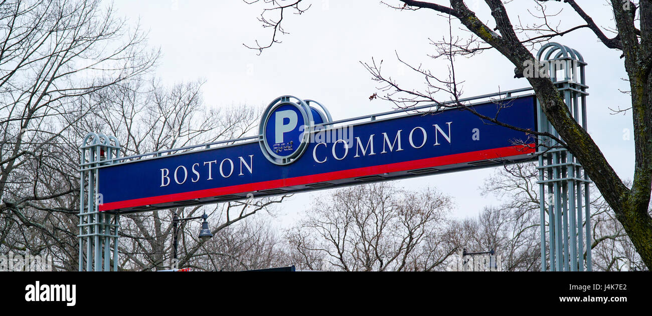 Boston Common Parking Lot BOSTON , MASSACHUSETTS Stock Photo Alamy