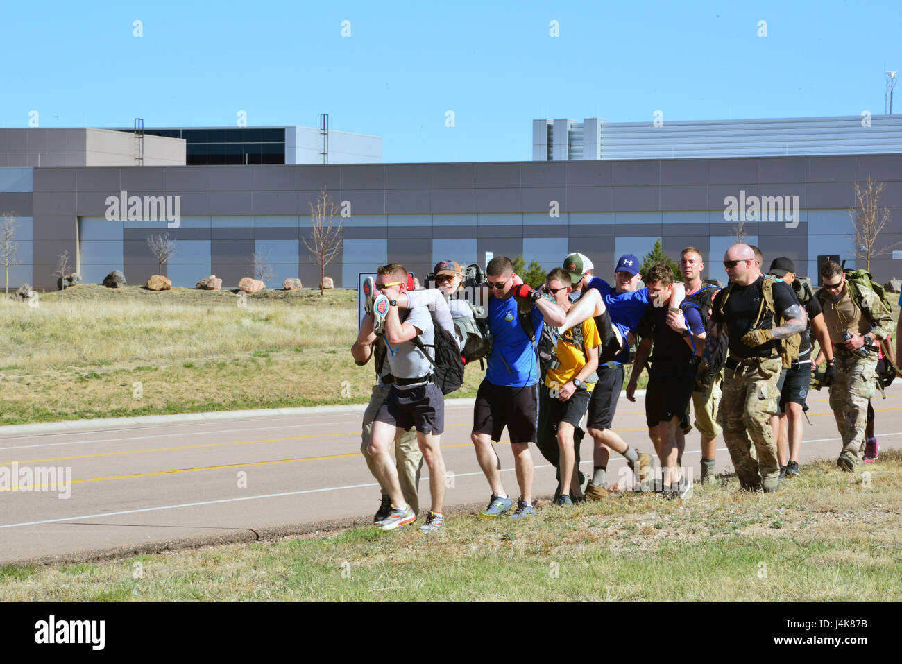 SCHRIEVER AIR FORCE BASE, Colo. Team Cohesion Challenge participants
