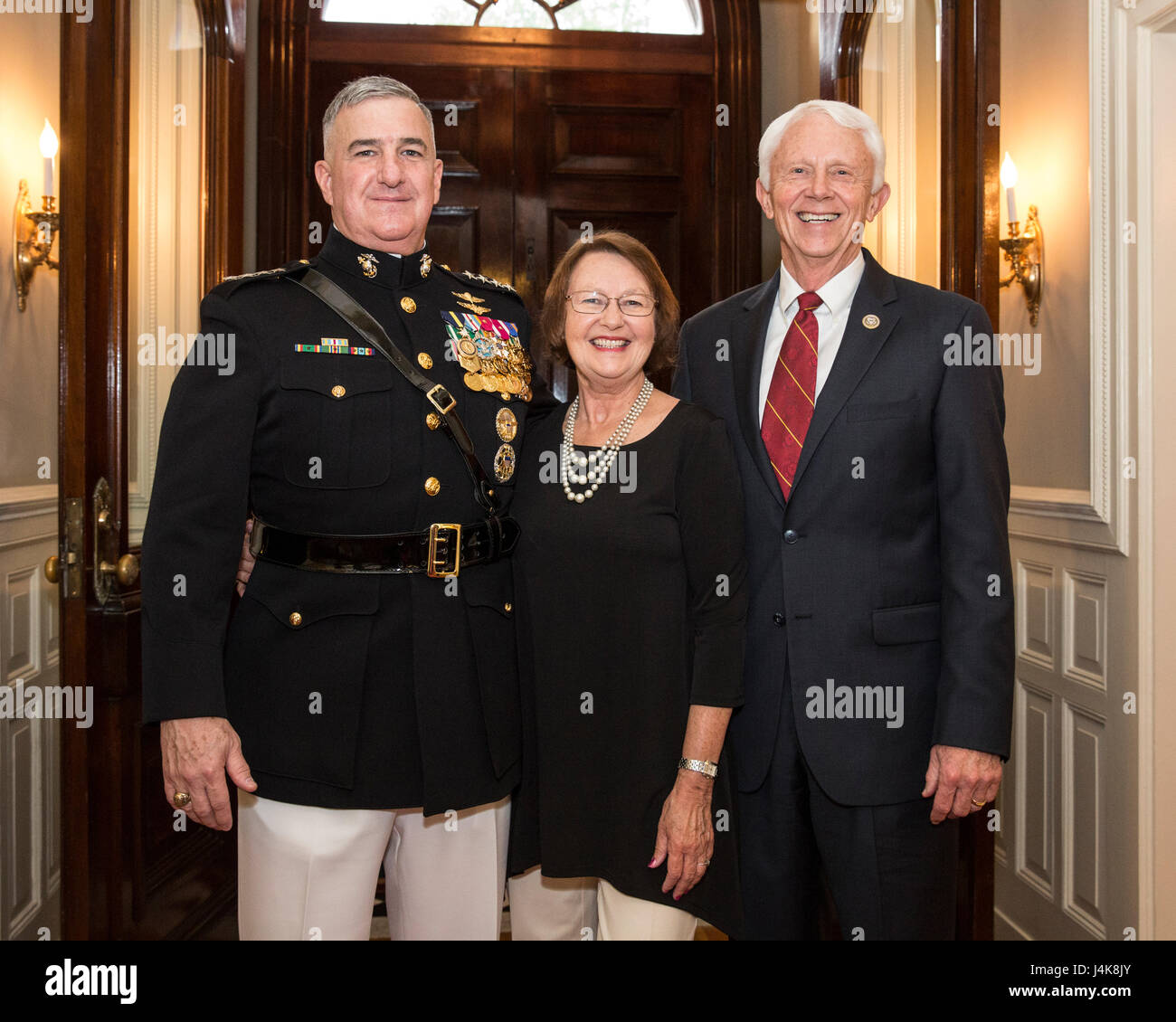 U.S. Marine Corps Gen. Glenn M. Walters, left, 34th assistant
