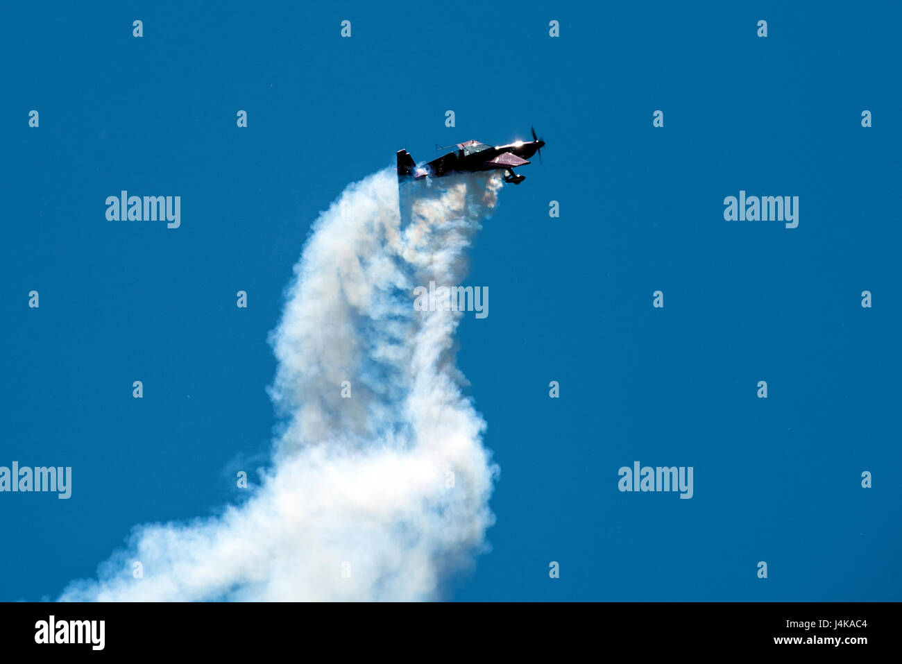 Travis Air Force Base hosted the Wings Over Solano Air Show featuring USAF  Thunderbirds, Army Golden Knights parachute team, flyovers, and static  displays during a two-day public aviation event Stock Photo -