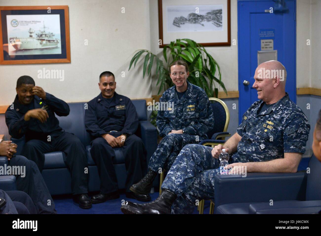 Vice Adm. Christopher Grady, commander of the U.S. 6th Fleet, met ...