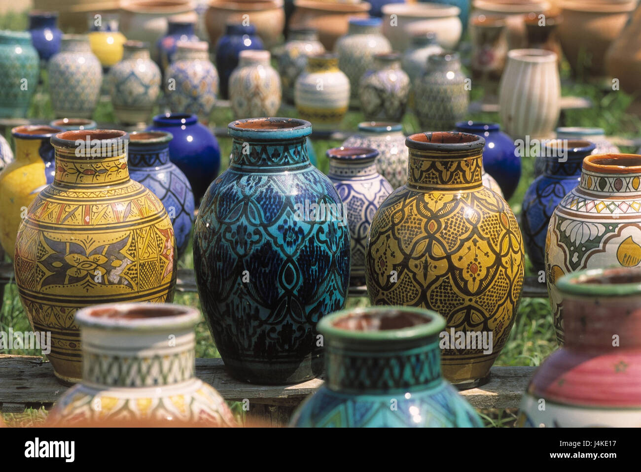 Morocco, business, sales, pottery Africa, business, souvenirs, manual