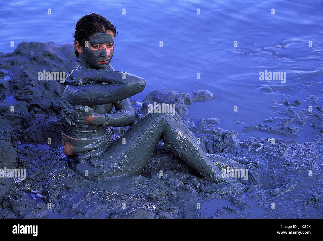 Dead sea israel mud bath hi-res stock photography and images - Alamy