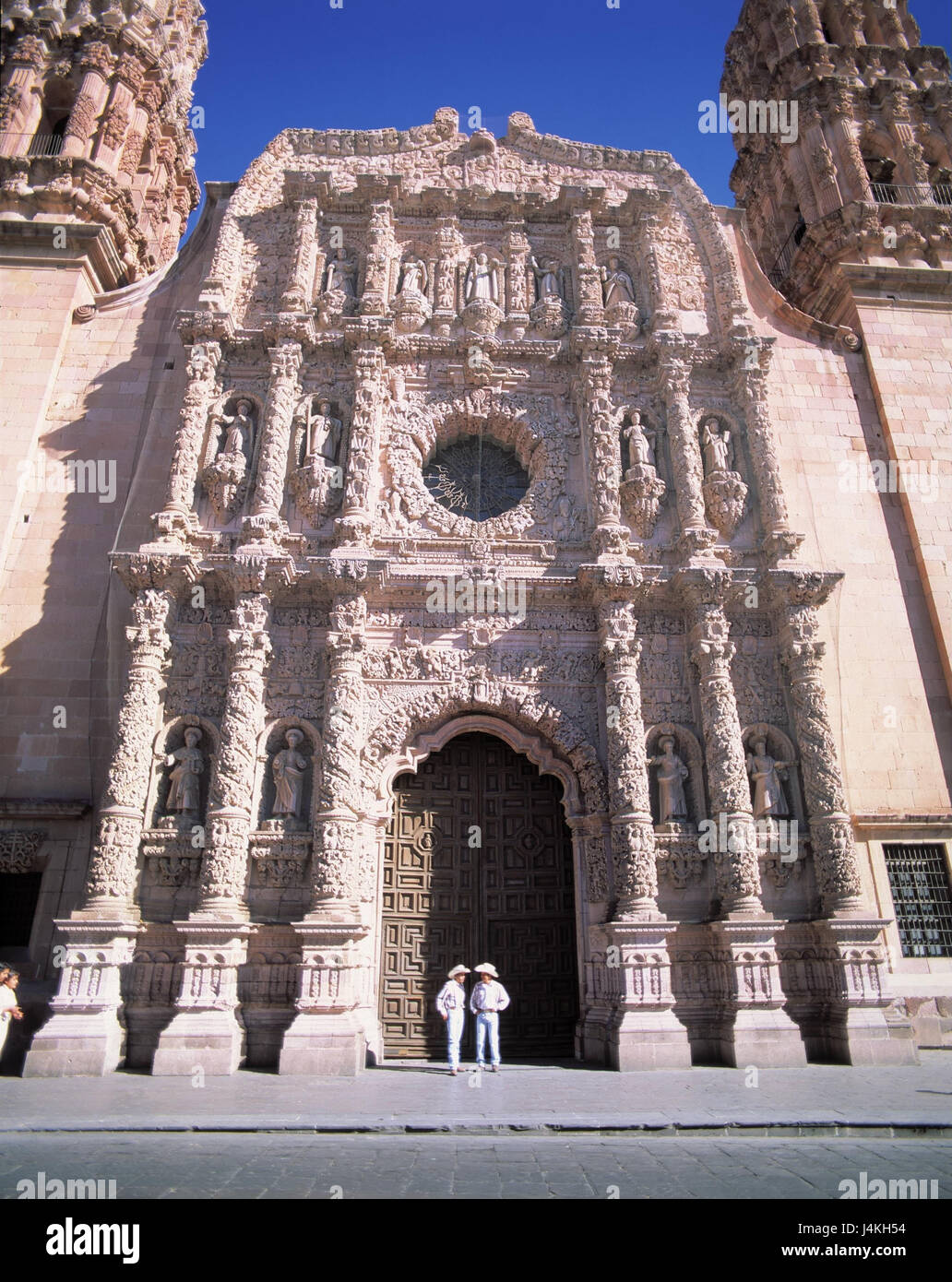 Mexico Zacatecas Town Cathedral Facade Churrigueresk 18 Cent Of 