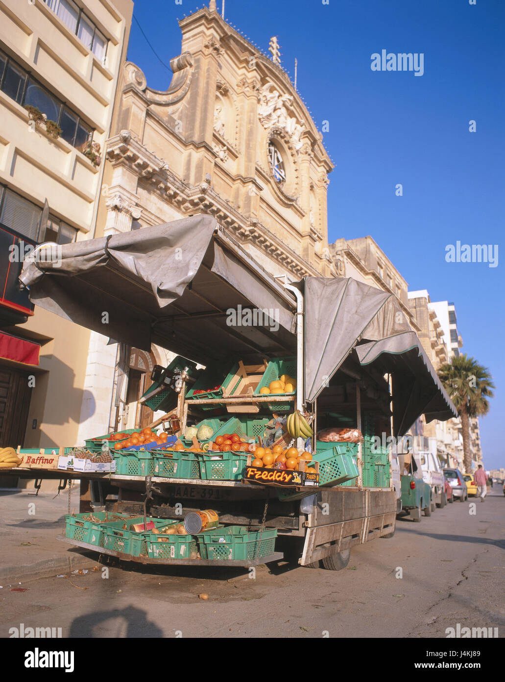 Island Malta, Sliema, carriage, sales, fruit, vegetables island state