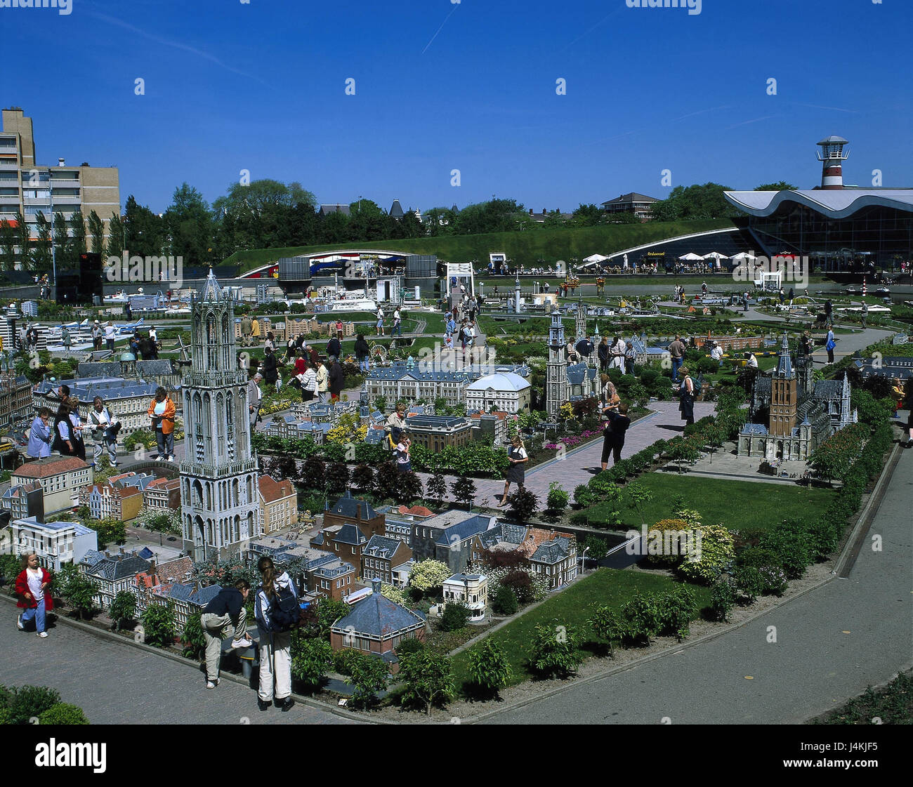 The Netherlands, Hague, Madurodam, miniature town, visitor town, in 1952, scale, 1:25, place of interest, places of interest, Oranier route, miniature houses Stock Photo