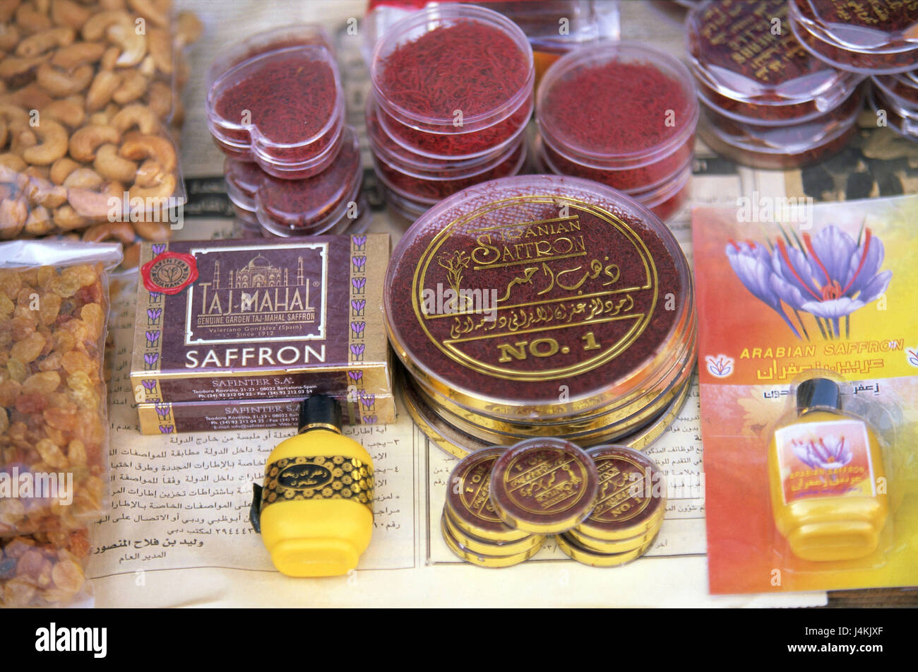 United Arab Emirates, Dubai, Souk, spice market, saffron front East