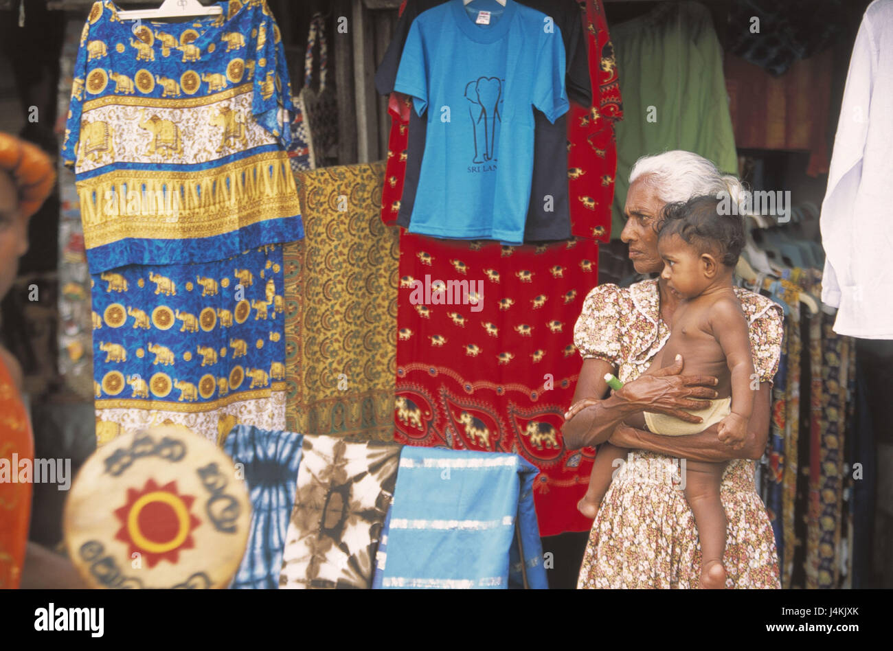 Sri Lanka, Hikkaduwa, clothing business, senior, baby, carry Asia