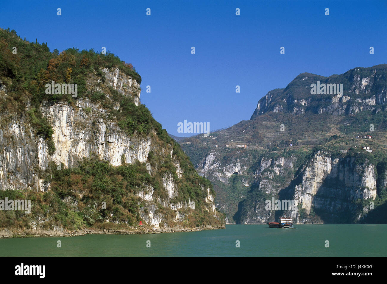China, Hubei province, flux Yangzi, Xiling Xia Asien, Eastern Asia ...