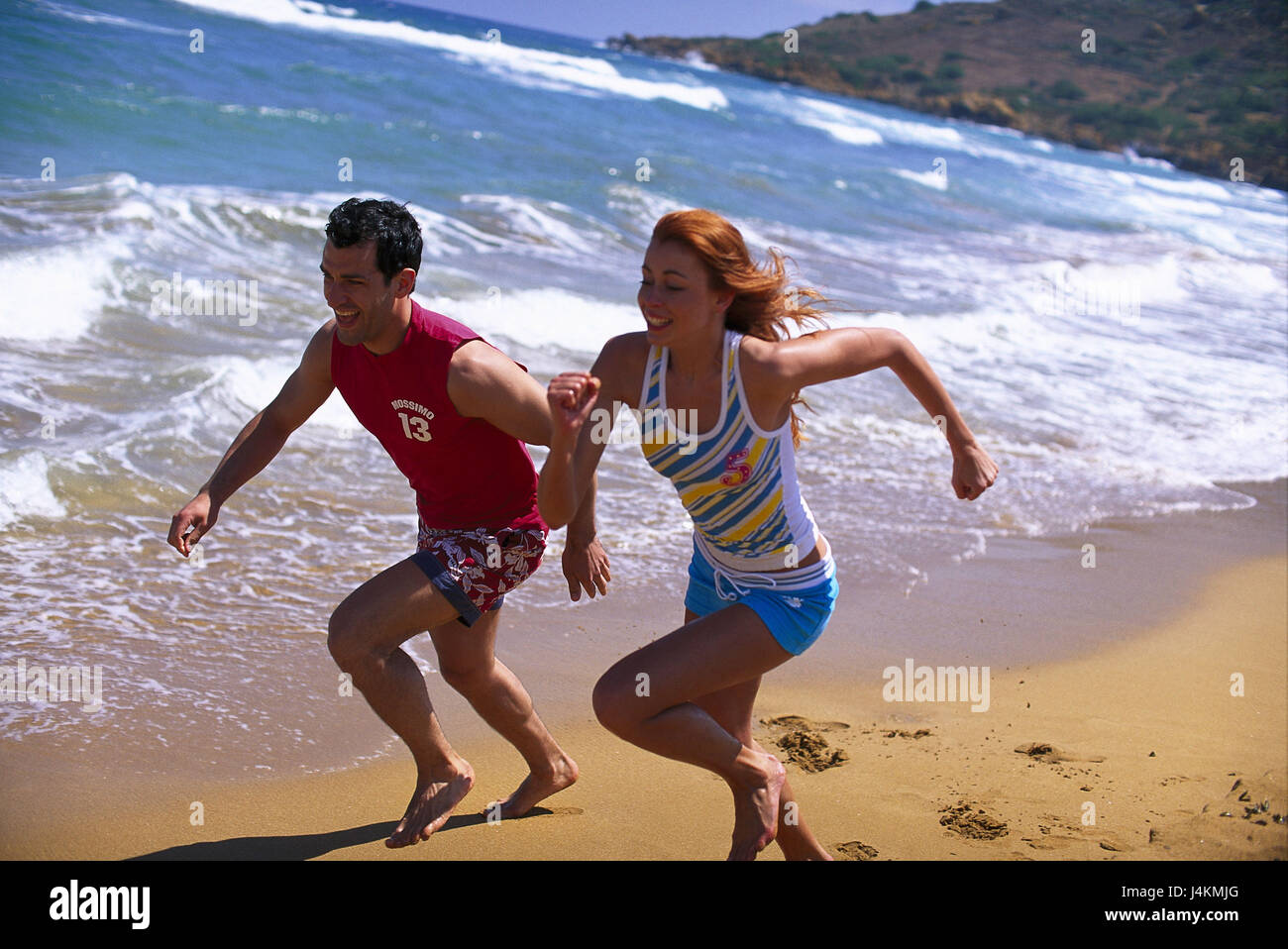 summer beach run
