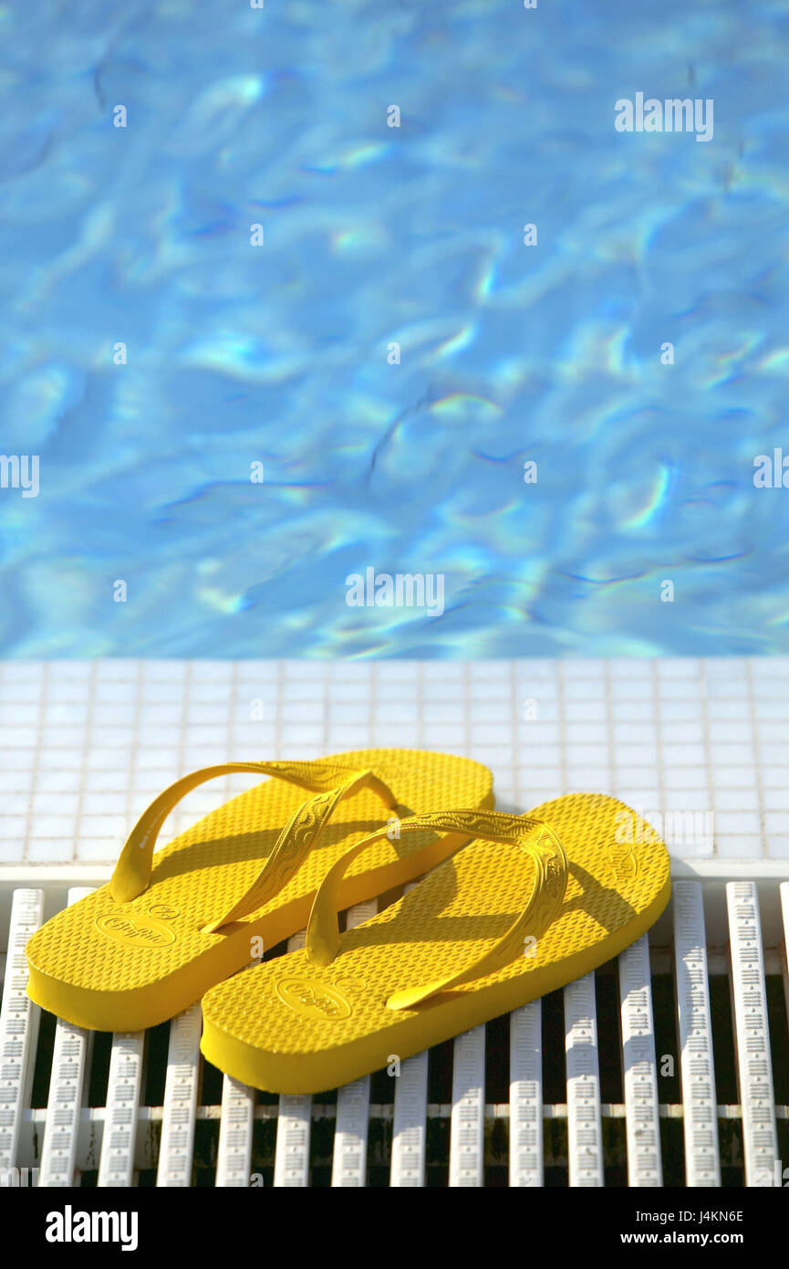 yellow beach sandals