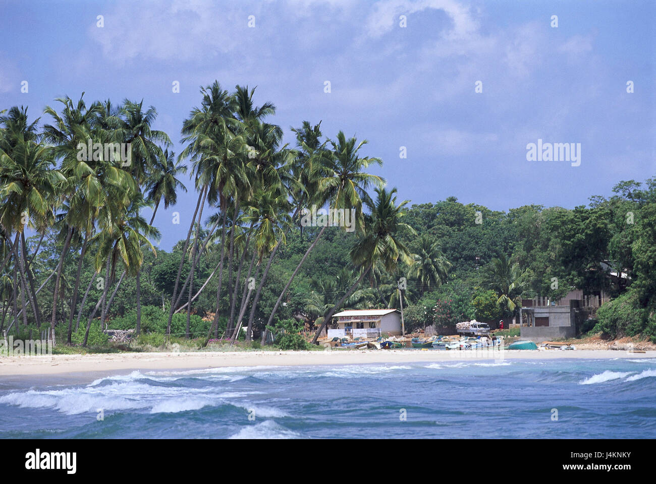 Sri Lanka, sea, beach, houses South Asia, island, island
