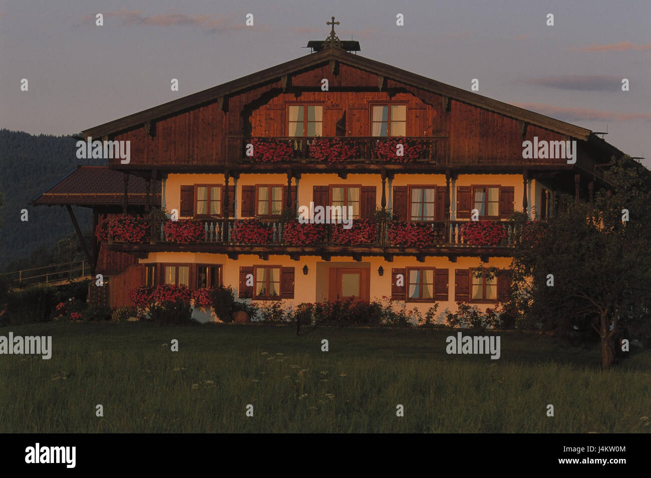 Germany Tegernseer Country Gmund Farmhouse Evening Light