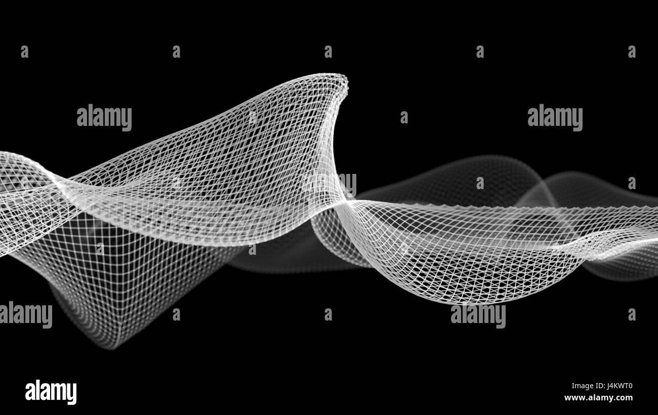 Wave Based Structures Abstract wave structure against a dark background Stock Photo - Alamy