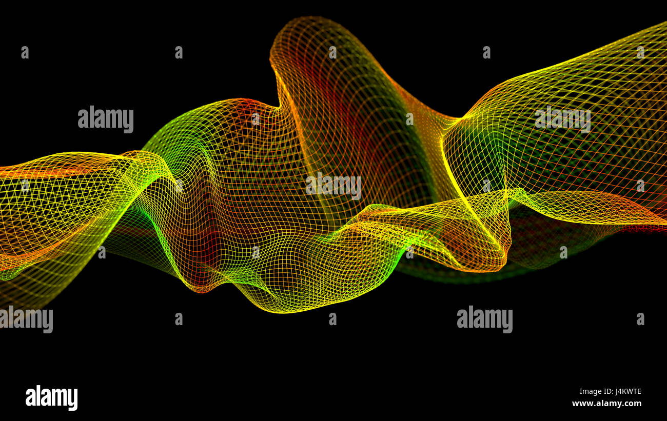 Abstract colorful wave against a dark background Stock Photo - Alamy