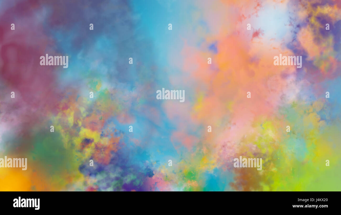 Beautiful abstract colorful blurred background with defocused lights ...
