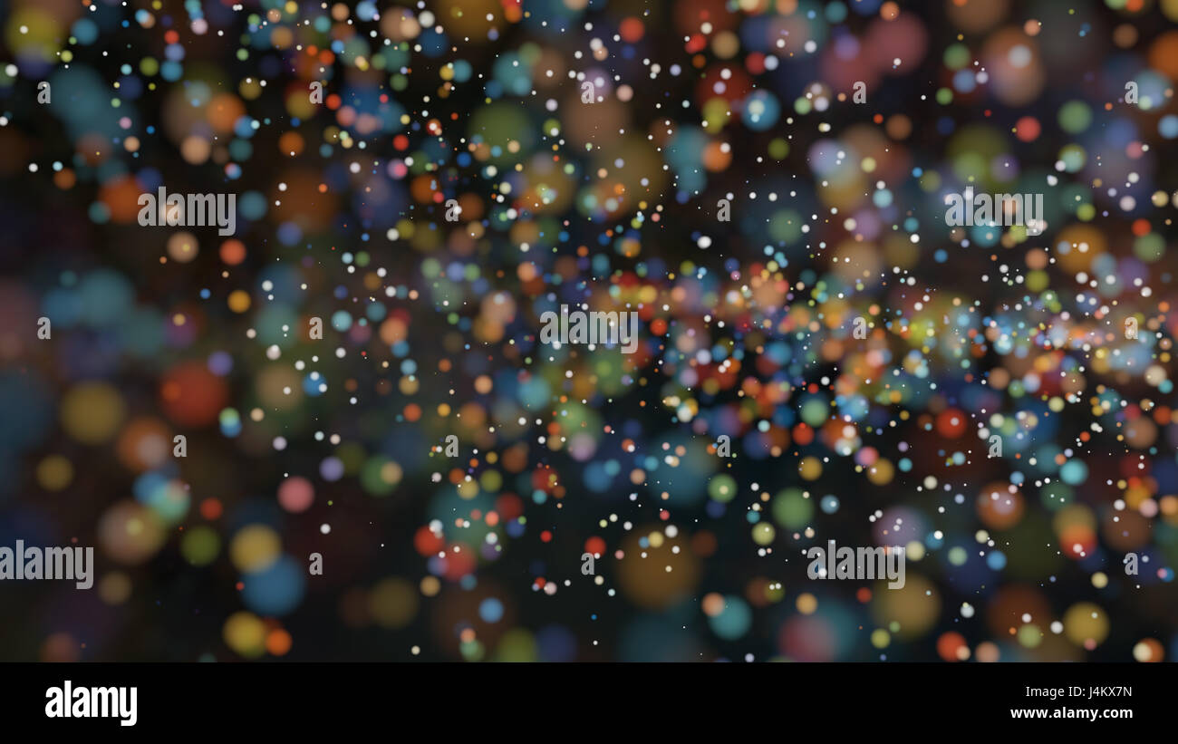 Beautiful colorful bokeh blurred background with defocused lights Stock ...