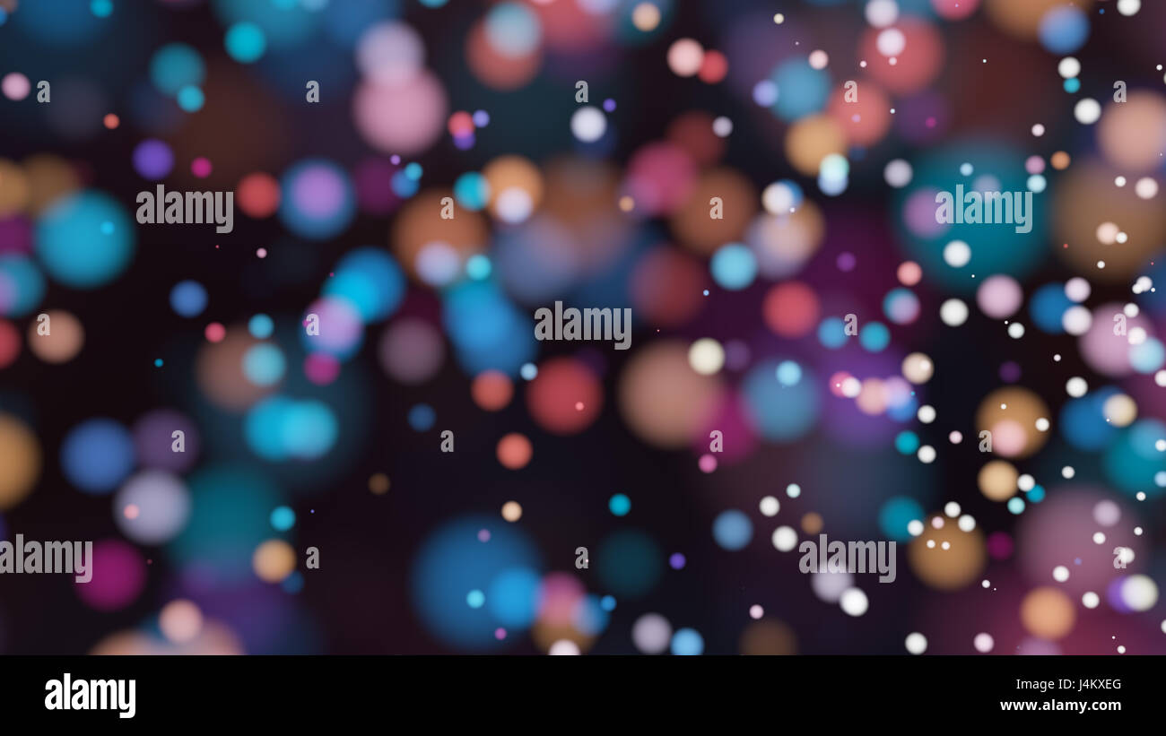 Beautiful colorful bokeh blurred background with defocused lights Stock ...