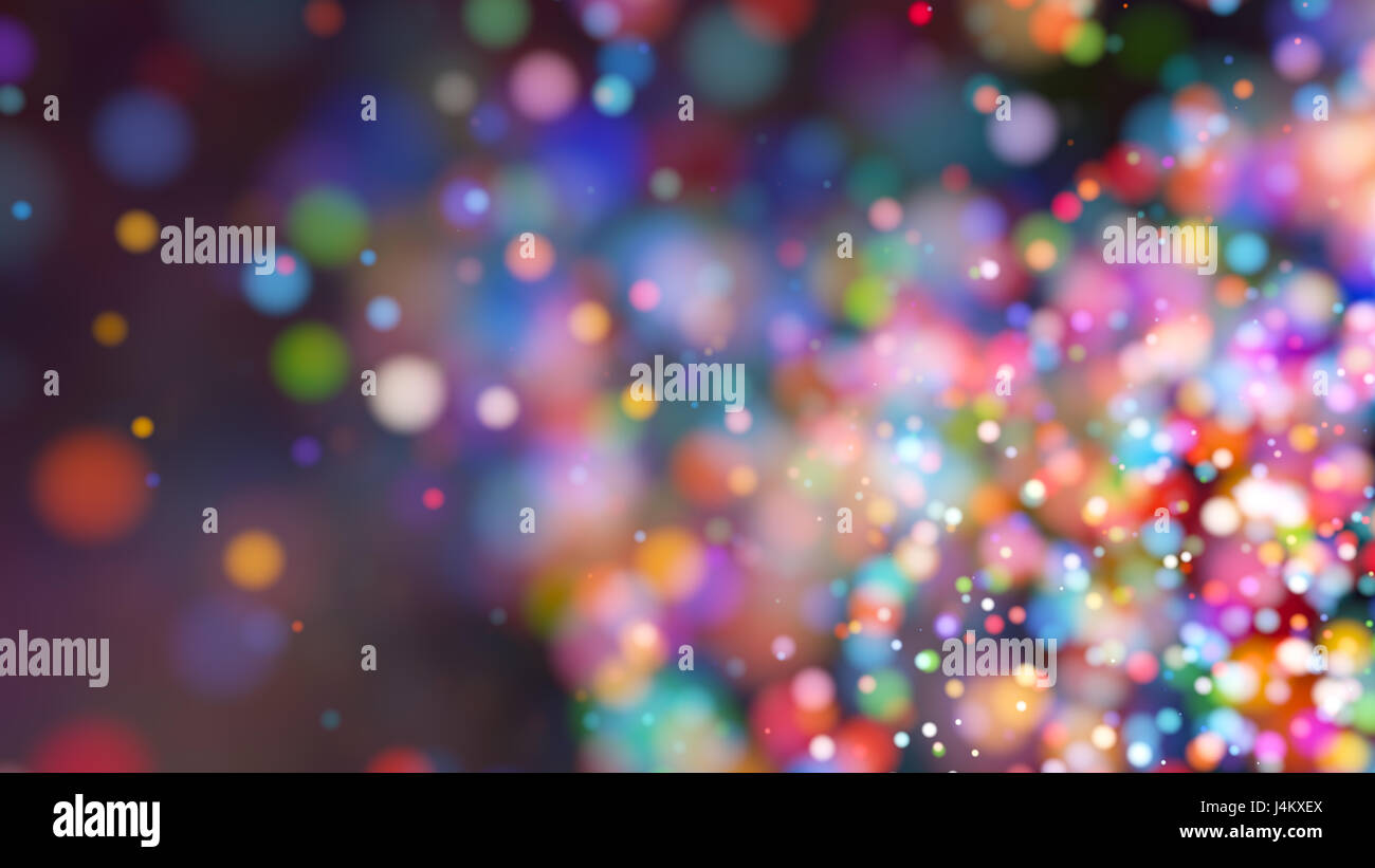 Beautiful colorful bokeh blurred background with defocused lights Stock ...