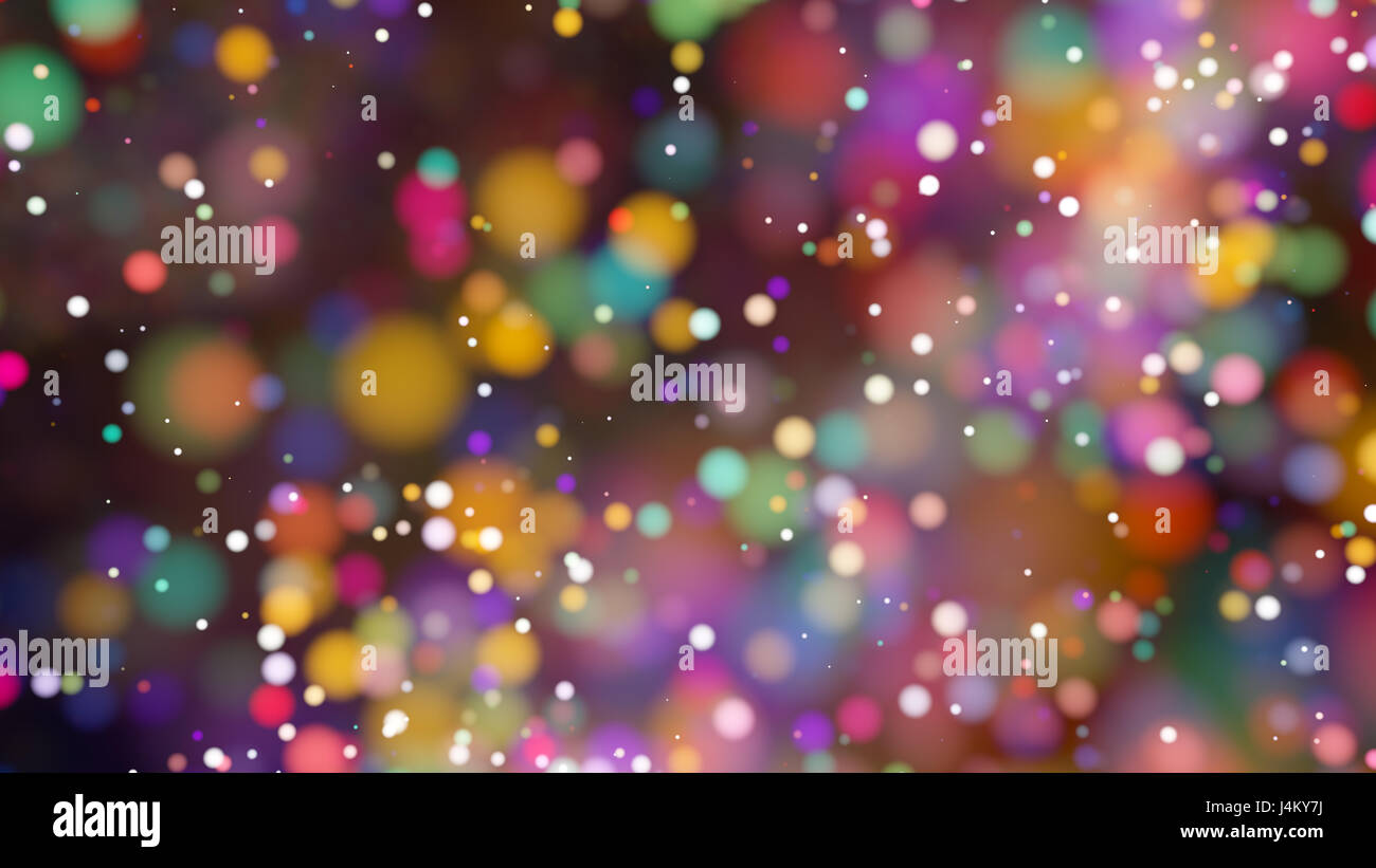 Beautiful colorful bokeh blurred background with defocused lights Stock ...
