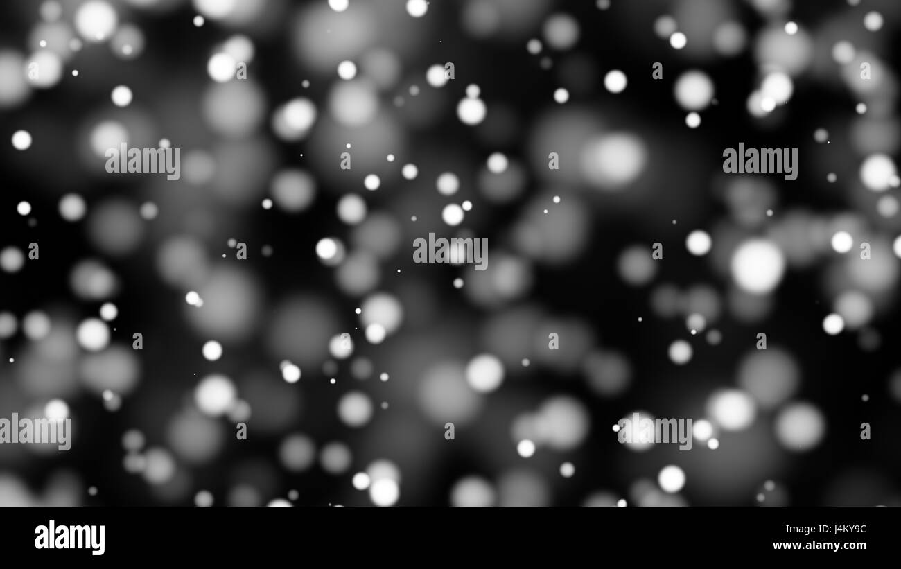 Beautiful monochrome bokeh blurred background with defocused lights ...