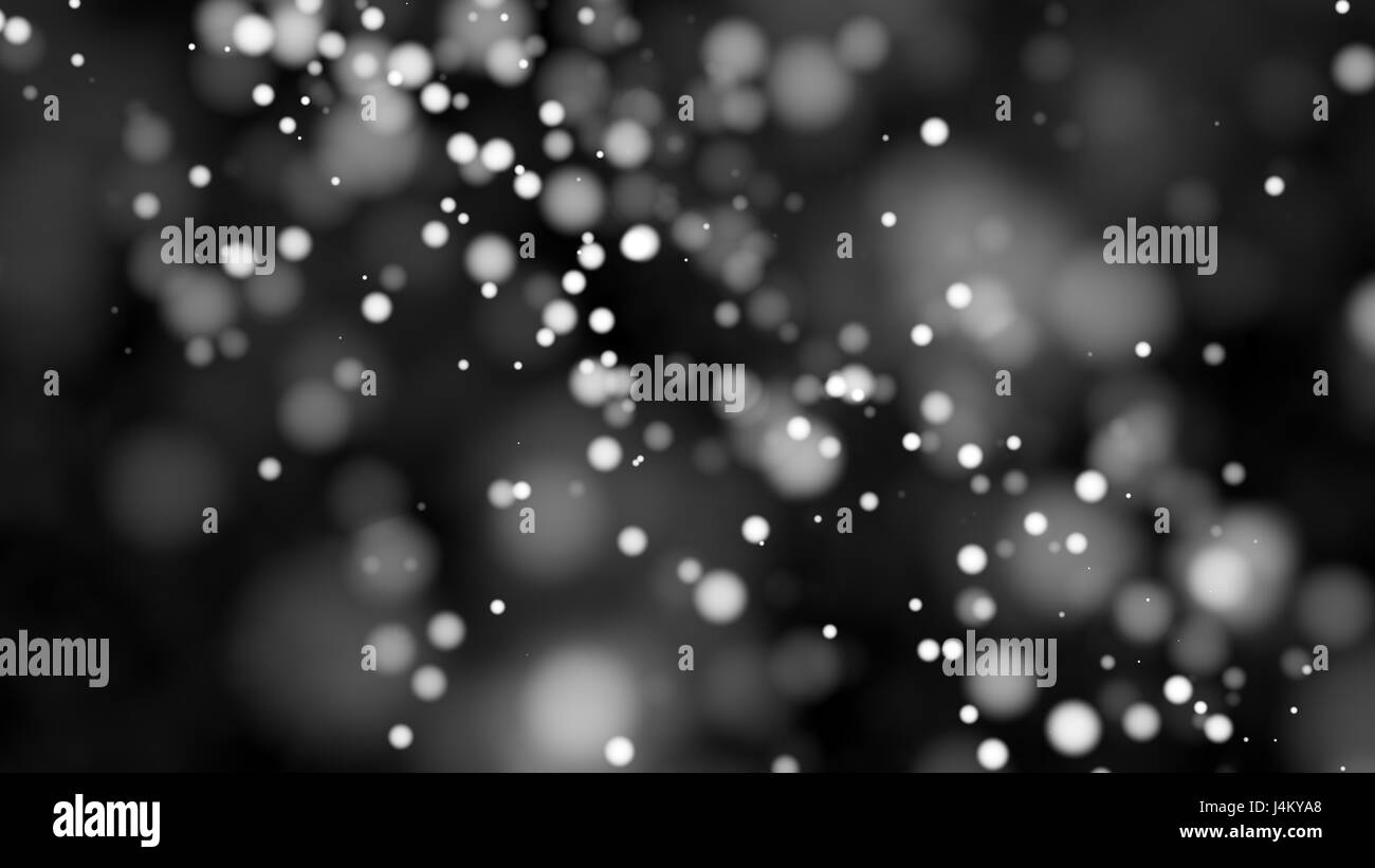 Beautiful monochrome bokeh blurred background with defocused lights ...