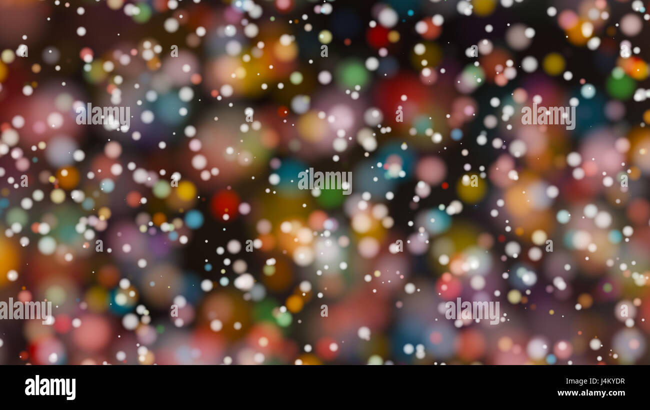 Beautiful colorful bokeh blurred background with defocused lights Stock ...